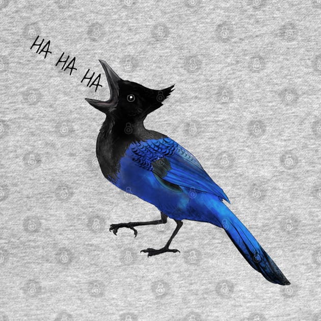 Laughing Steller's Jay by ElementalEmbers